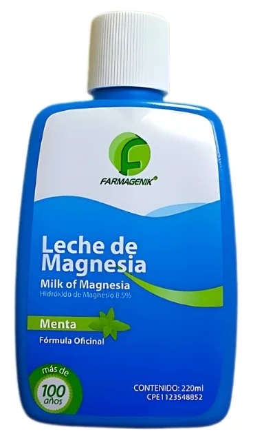 LECHE MAGNESIA 8,5% X 220ML MENTA FARMAGENIK