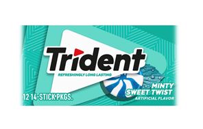 CHICLE TRIDENT X UND MINTY SWEET TWIST***