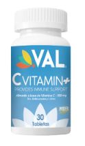VITAMIN C 500MG 30TABL VAL