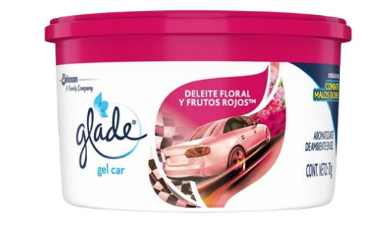 AMBIENTADOR GLADE 70GR FLORAL P/AUTO GEL