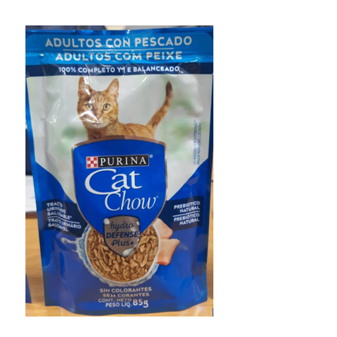 ALIMENTO P/GATO CAT CHOW 85GR ADULTO PESCADO