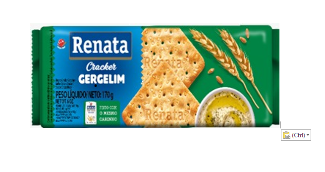 GALLETA RENATA 170GR AGUA Y SAL SEM/SESAMO CRACKER