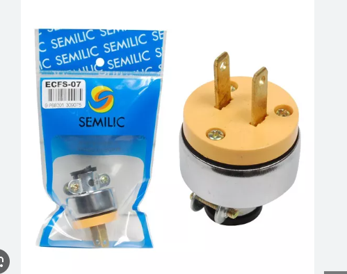 ENCHUFE AMARILLO 110-125V C/TIERRA