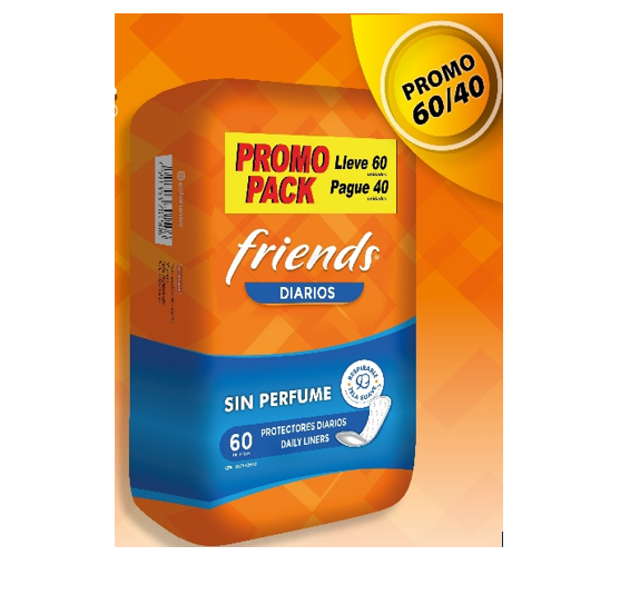 PROTEC DIARIO FRIENDS 60UND REGULAR SP PROMOPACK