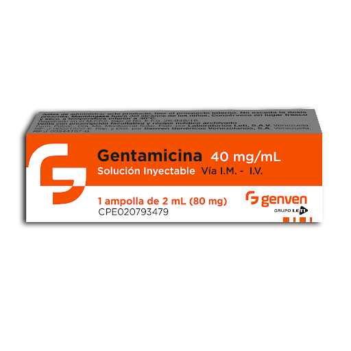 GENTAMICINA 40MG/ML 2ML X 1AMP SOL INY GENVEN