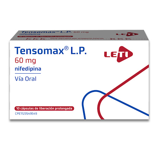 TENSOMAX LP 60MG X 10CAPS NIFEDIPINA LETI