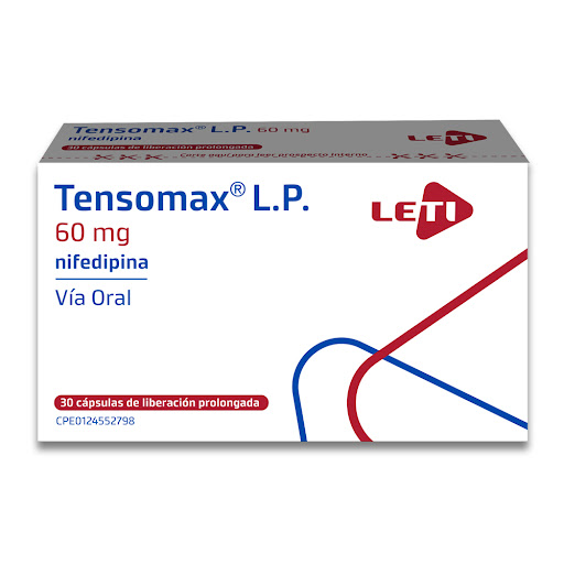 TENSOMAX LP 60MG X 30CAPS NIFEDIPINA LETI