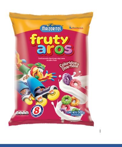 CEREAL MAIZORITOS 500GR FRUTY AROS