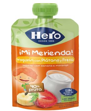 COLADO HERO 100GR YOGURT PLATANO Y FRESA SIN AZUCAR