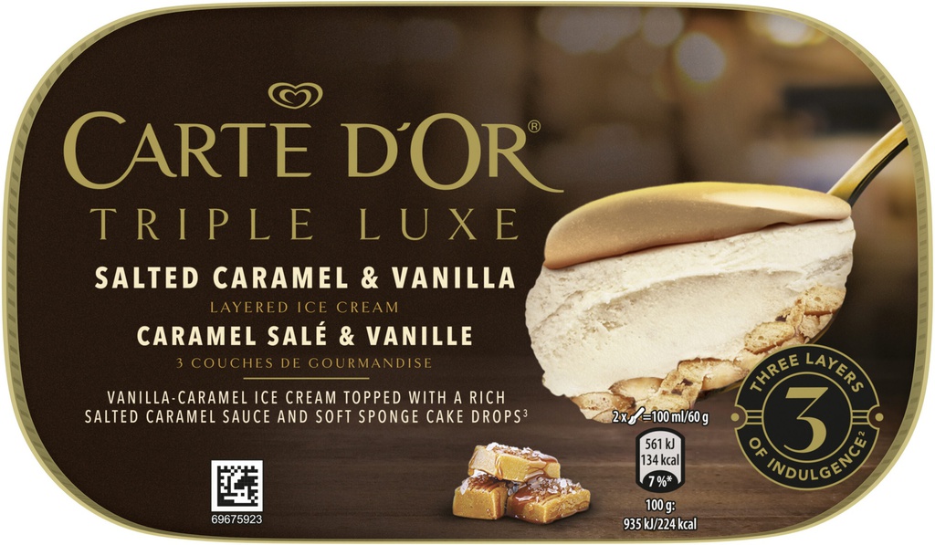 HELADO CARTE DOR 650ML TRIPLE LUXE