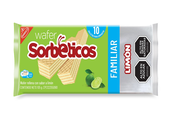 WAFER SORBETICOS 105GR LIMON FAMILIAR