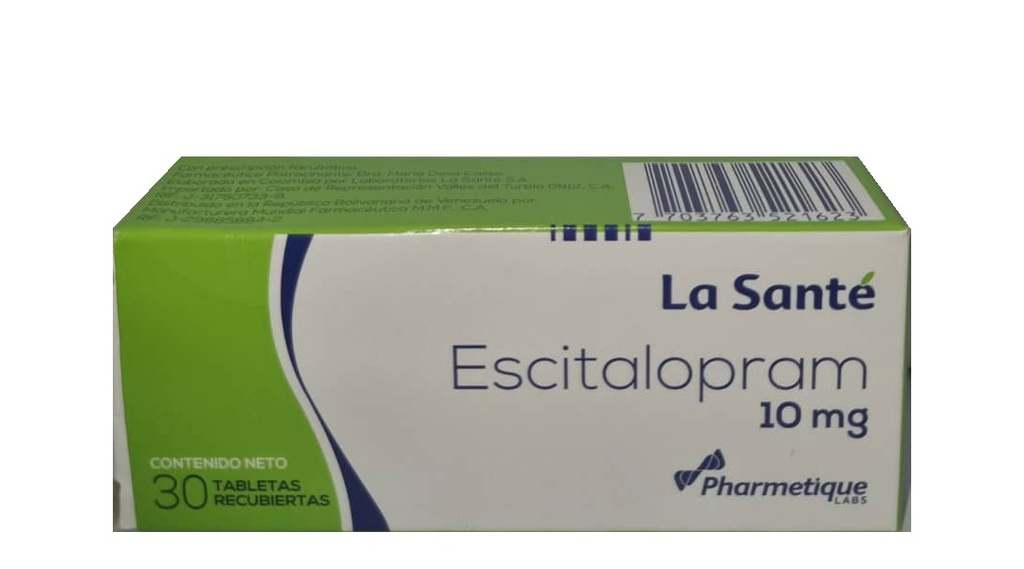 ESCITALOPRAM 10MG X 30TABL LA SANTE