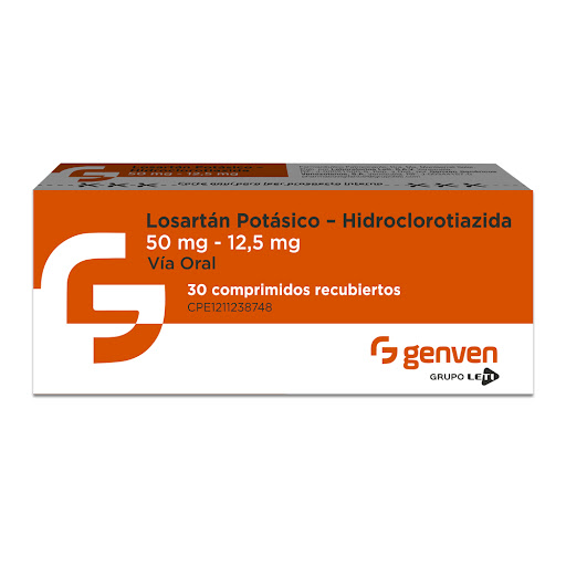 LOSARTAN POT HCT 50MG 12,5MG X 30COMP GENVEN
