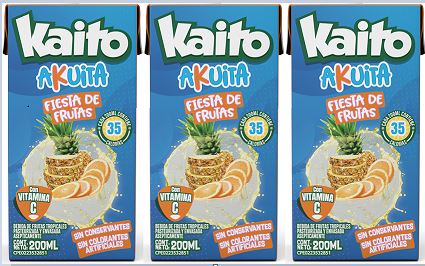 JUGO KAITO AKUITA 200ML FIESTA DE FRUTAS TRIPACK