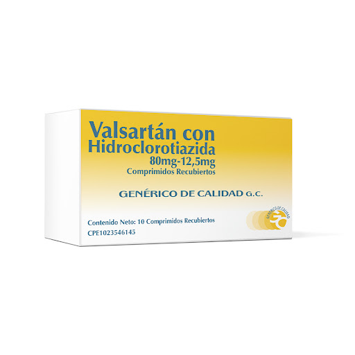 VALSARTAN HCT 80MG 12,5MG X 10COMP GENERICO DE CALIDAD