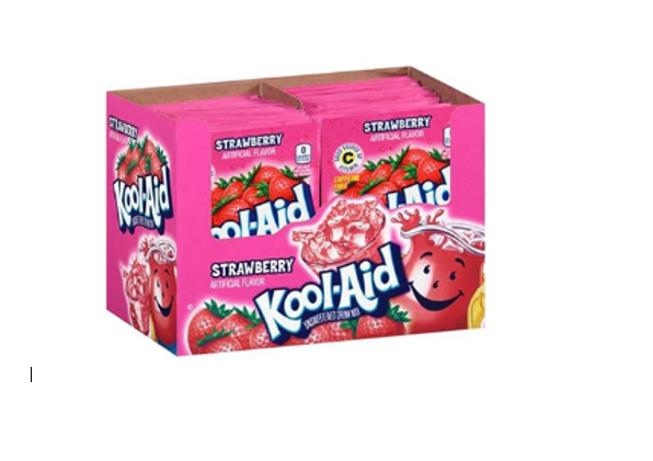 BEBIDA EN POLVO KOOL AID 3,9GR STRAWBERRY