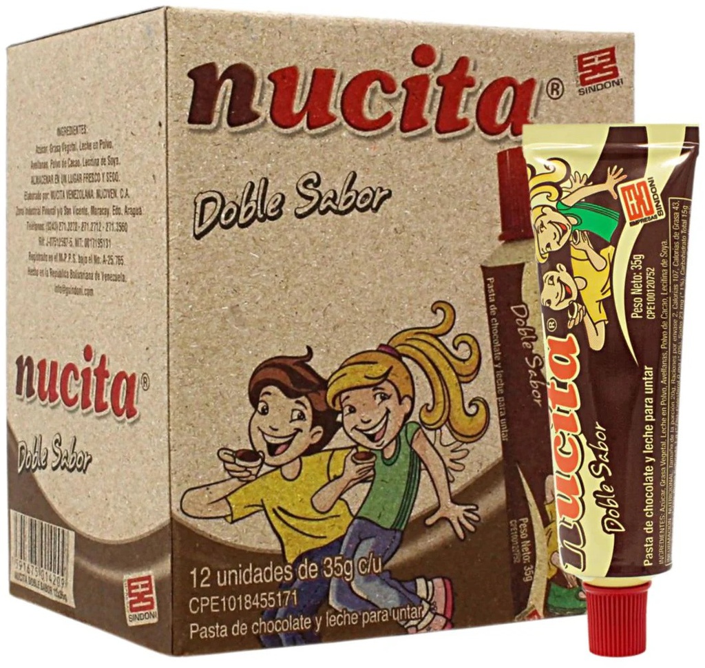 NUCITA D/S TUBITO DISPLAY 4X12X35GR