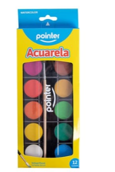 ACUARELA POINTER 12UND PINCEL