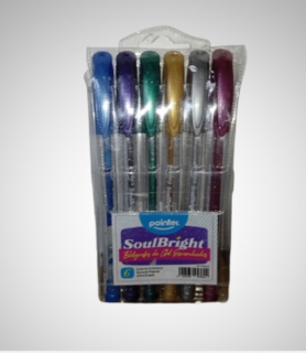 BOLIGRAFO POINTER 6UND GEL ESCARCHADO