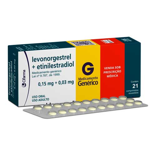 LEVONORGESTREL ETINILES 0,15MG 0,03MG X 21COMP CIFARMA