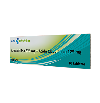AMOXICILINA AC CLAV 875MG 125MG X 10TABL ARTE MEDICO