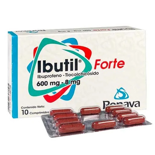 IBUTIL FORTE 600MG 8MG X 10COMP RONAVA