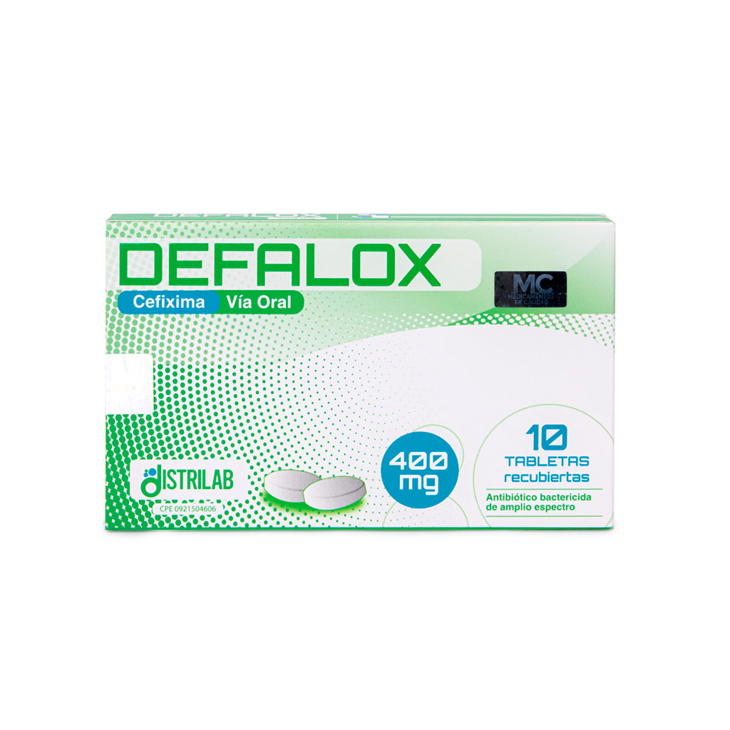 DEFALOX 400MG X 10TABL CEFIXIMA DISTRILAB