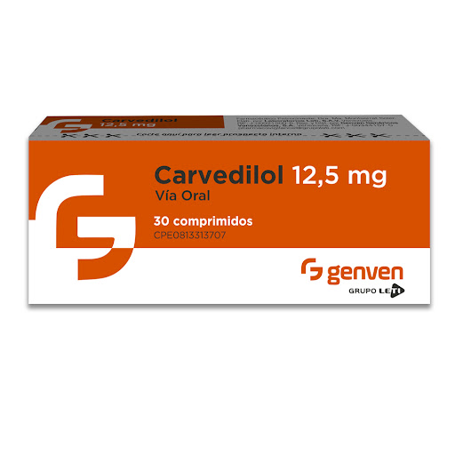 CARVEDILOL 12,5MG X 30COMP GENVEN