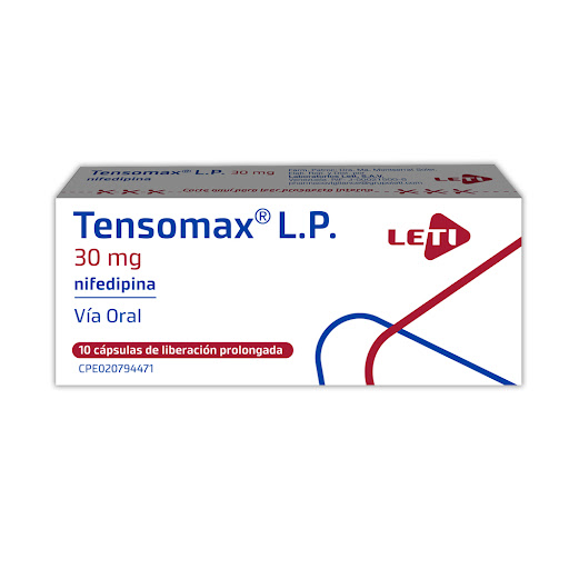 TENSOMAX LP 30MG X 10CAPS NIFEDIPINA LETI