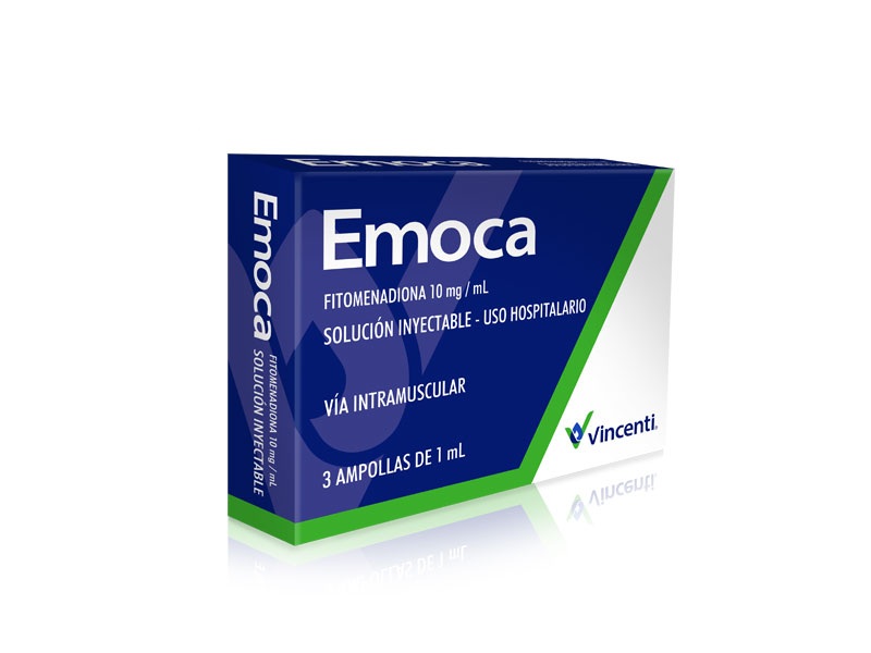 EMOCA 10MG X 3AMP FITOMENADIONA INY VINCENTI