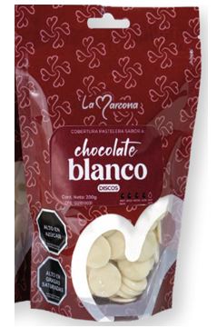 CHOCOLATE LA MARCONA 200GR BLANCO DISCOS
