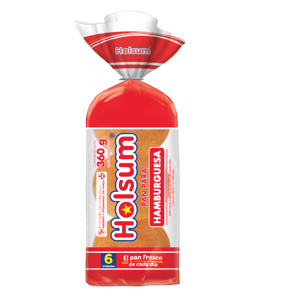 PAN HAMBURGUESA HOLSUM 6UND 360GR