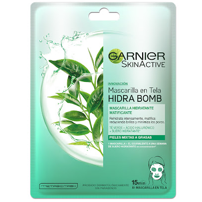 MASCARILLA FACIAL GARNIER 28GR TELA TE VERDE
