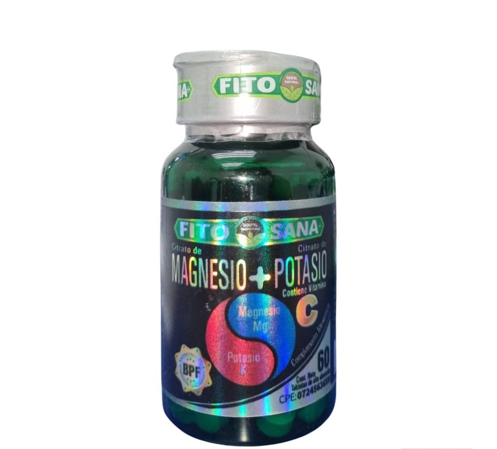 MAGNESIO CON POTASIO X 60TABL FITOSANA