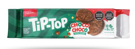 GALLETAS TIP TOP 96GR  CHOCO CHOCO