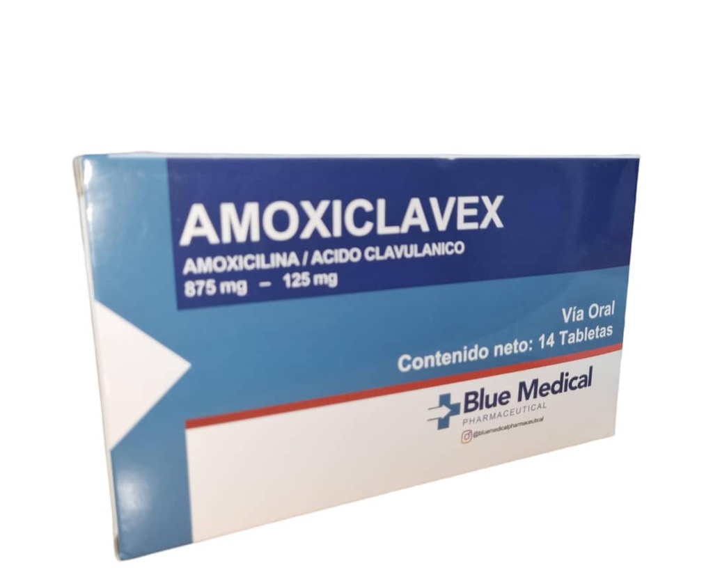 AMOXICLAVEX 875MG 125MG X 14TABL BLUE MEDICAL