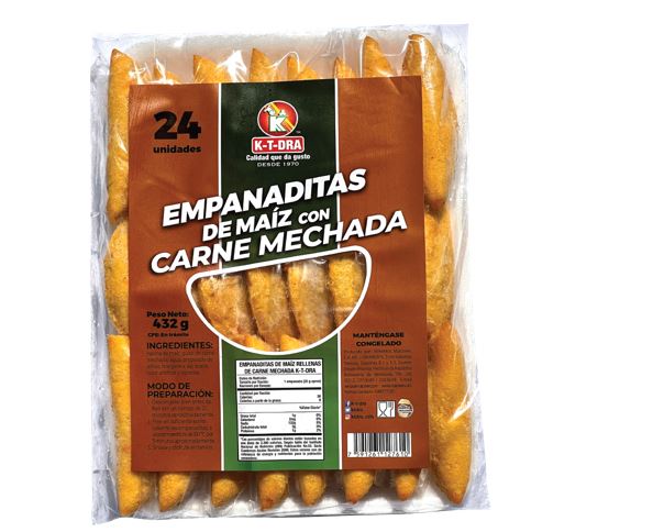 EMPANADAS K-T-DRA 24UND MAIZ C/CARNE  MECHADA