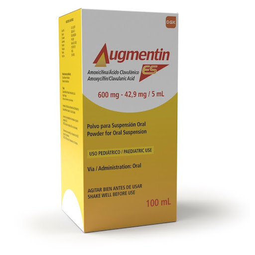 AUGMENTIN 600MG 42,9MG 5ML PED X 100ML GSK