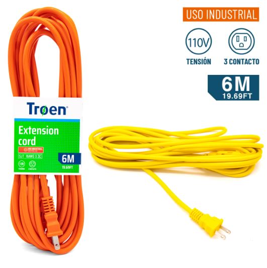 EXTENSION TROEN ELECTRICA 2x16 6MTS 4-020 