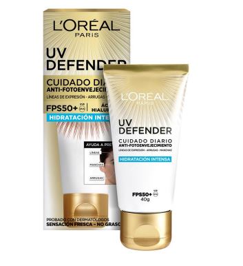 CREMA FACIAL LOREAL UV DEFEN 40GR HIDRAT INTENSA CON UV FPS50+