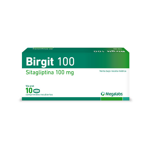BIRGIT 100MG X 10COMP SITAGLIPTINA MEGALABS