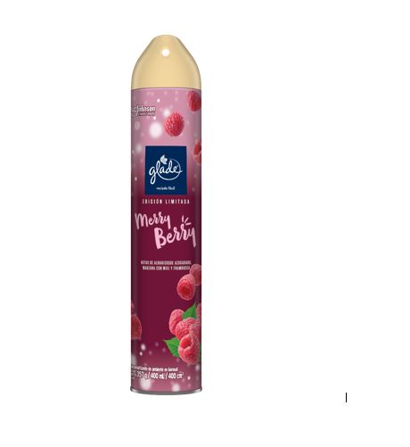 AMBIENTADOR GLADE 400ML MERRY BERRY