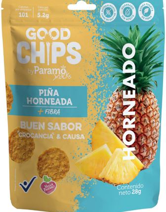 SNACK GOOD CHIPS 28GR PIÑA HORNEADA