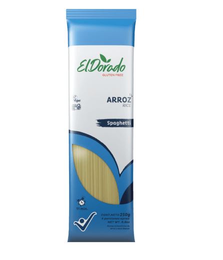 PASTA DE ARROZ EL DORADO 250GR SPAGHETTI S/G