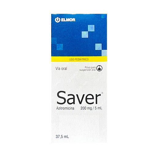 SAVER PED 200MG/5ML X 37,5ML AZITROMICINA SUSP ELMOR