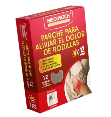 PARCHE PARA DOLOR RODILLAS 12 PARCHES MEDIPATCH