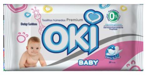 TOALLAS HUMEDAS OKI 20UND LOTION