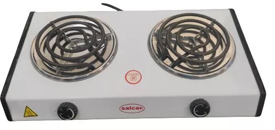 COCINA SALCAR  ELECTRICA 2 HORNILLA