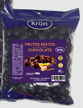 FRUTOS MIXTOS KRON 1KG COBERTURA CHOCOLATE