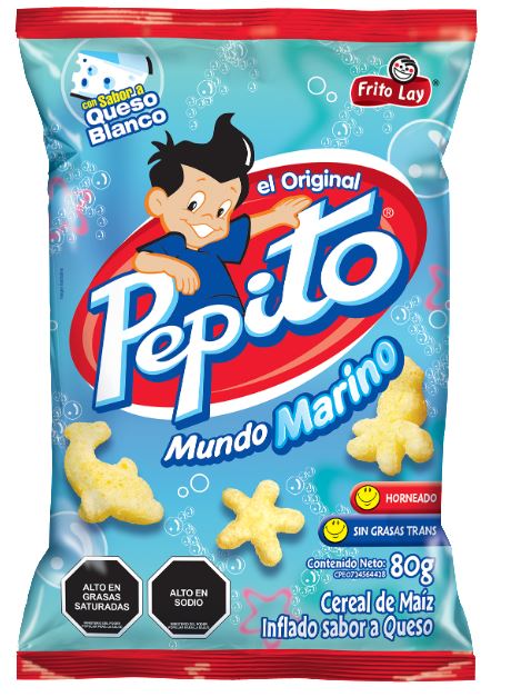 SNACK PEPITO 80GR MUNDO MARINO